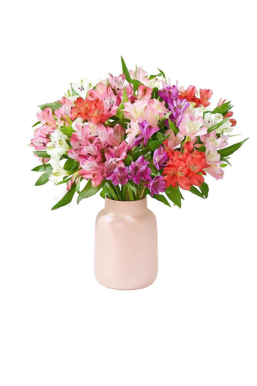 Fresh Alstroemeria Bouquet: Hand-Tied Floral Arrangement - Next Day Delivery UK - Freshness Flowers