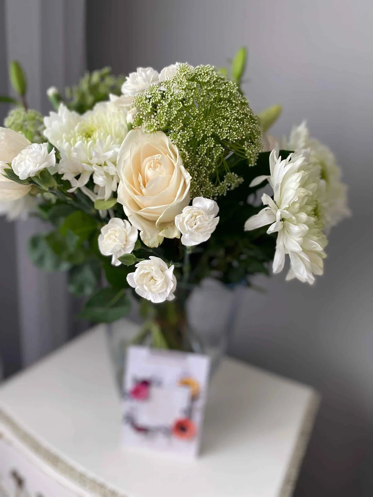 White Flowers Bouquet - Fresh Thank You Flowers Delivered UK