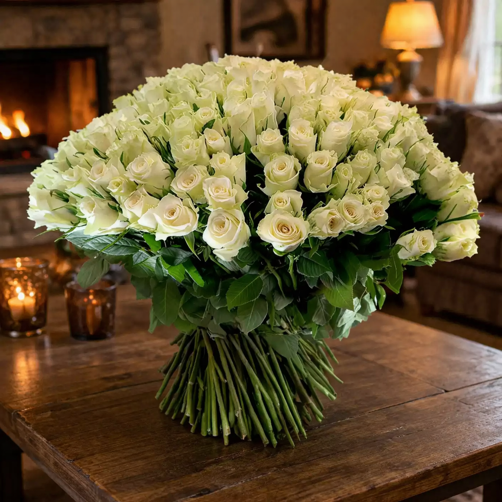White Rose Bouquet