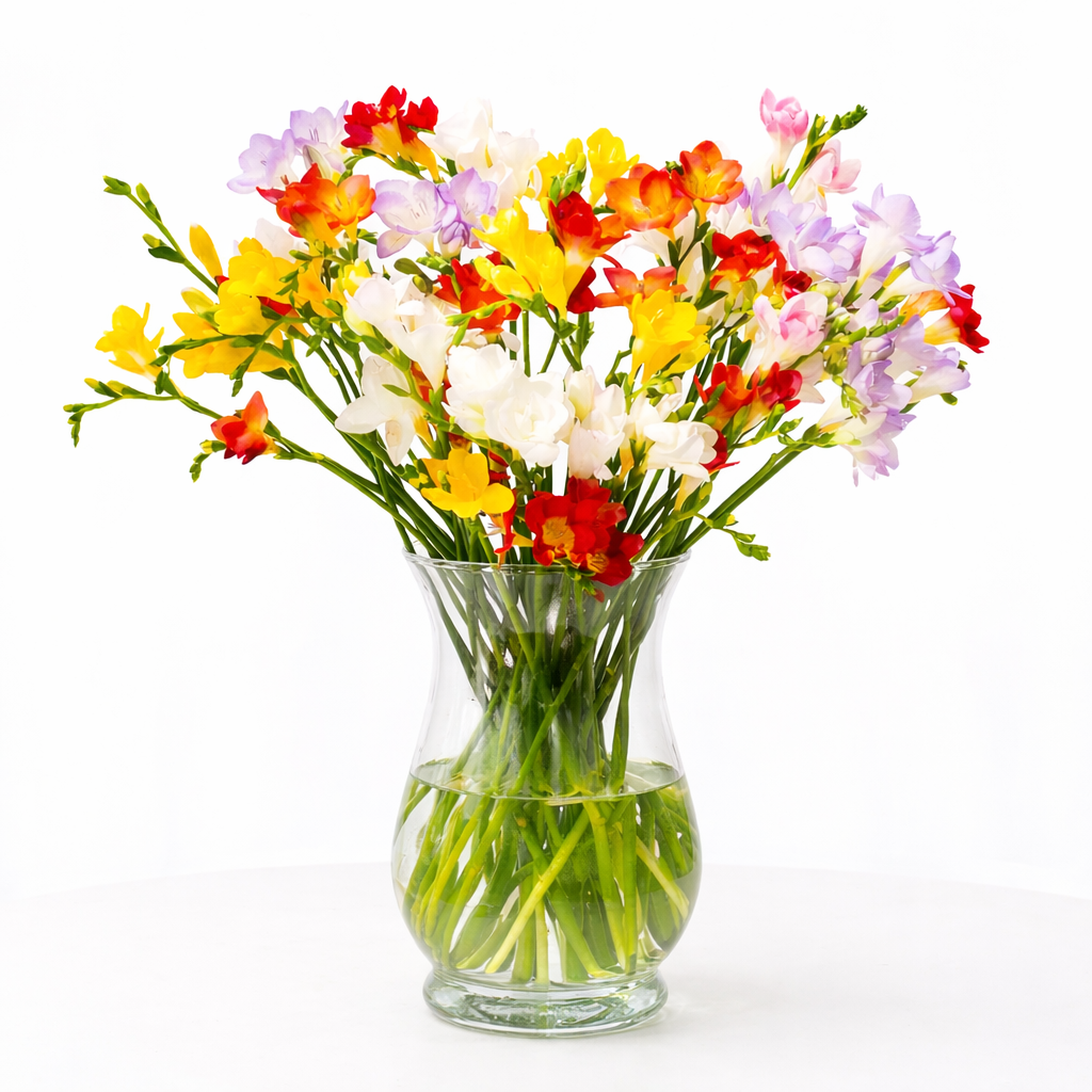 Mother's Day Mix Freesia Bouquet - Fresh Flowers Delivered UK