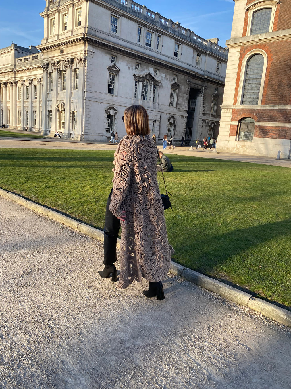 Handmade long cardigan/coat for women