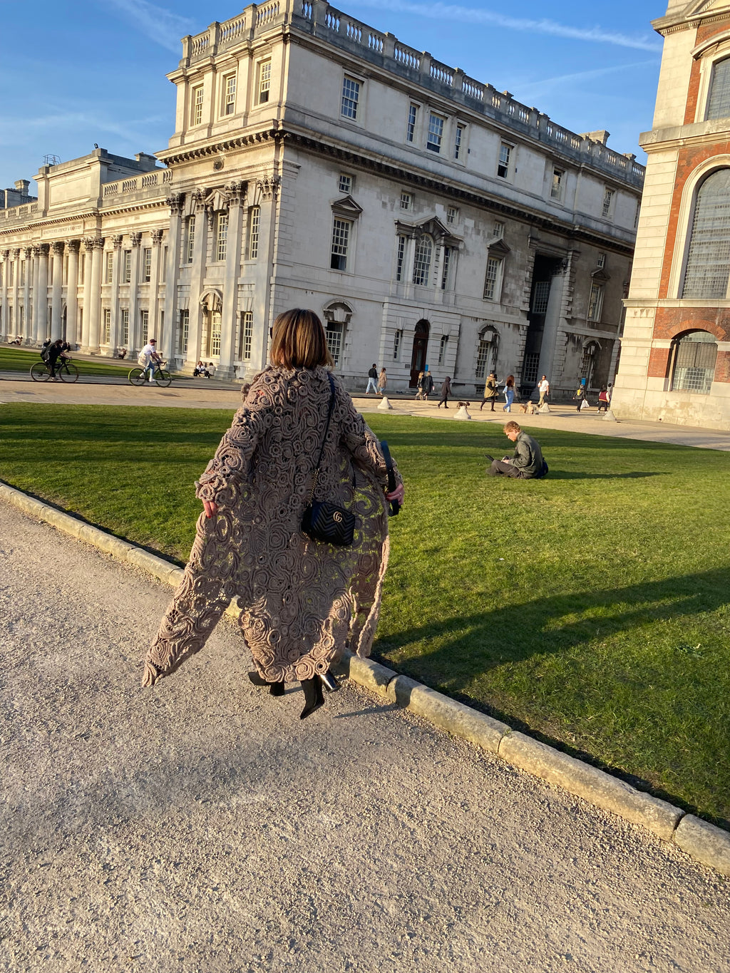 Handmade long cardigan/coat for women