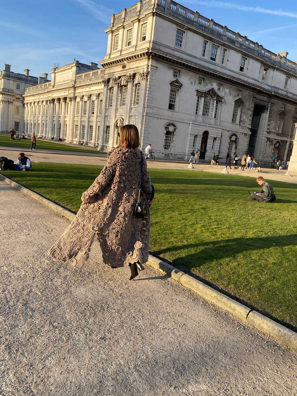 Handmade long cardigan/coat for women