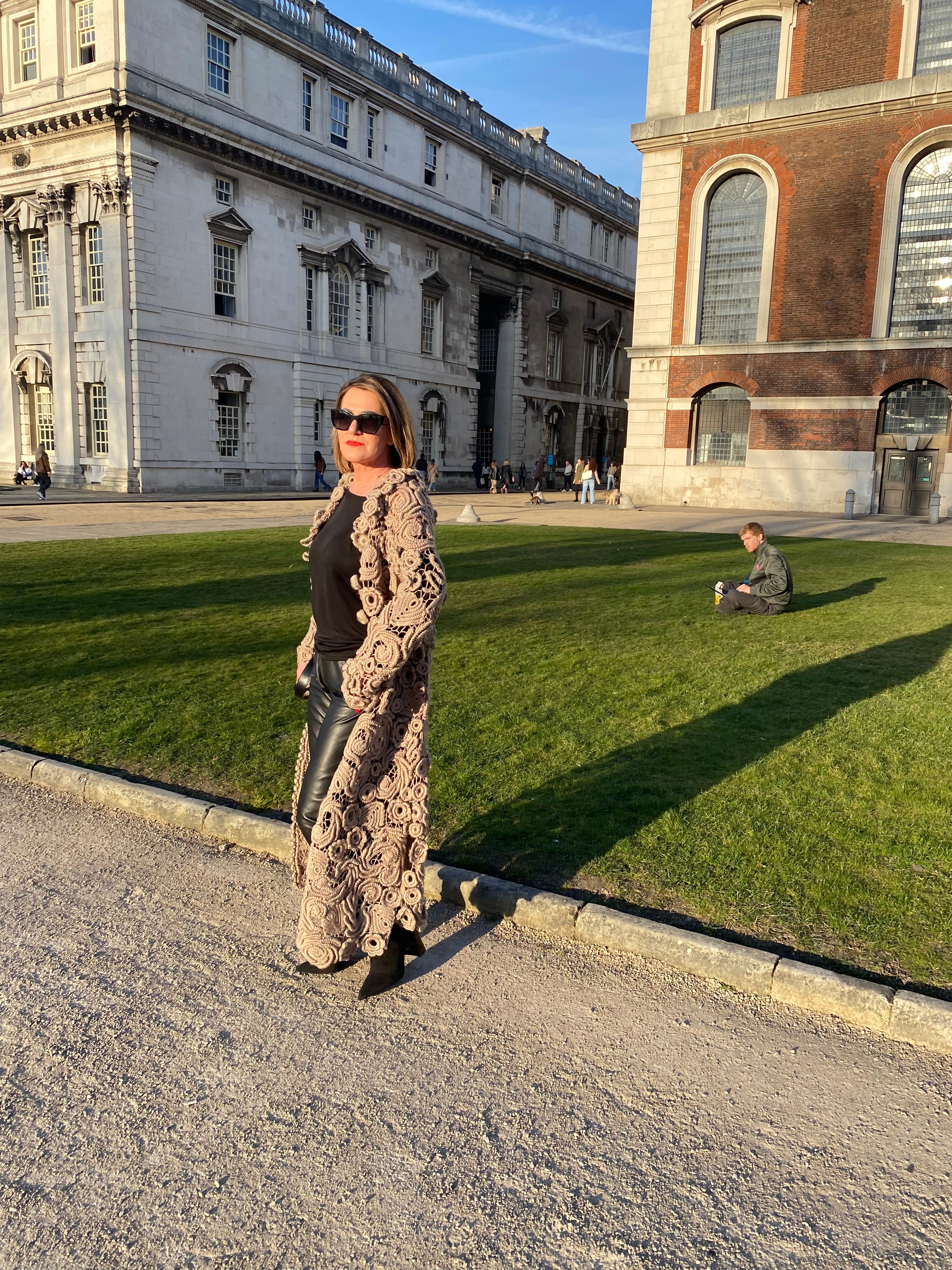 Handmade long cardigan/coat for women