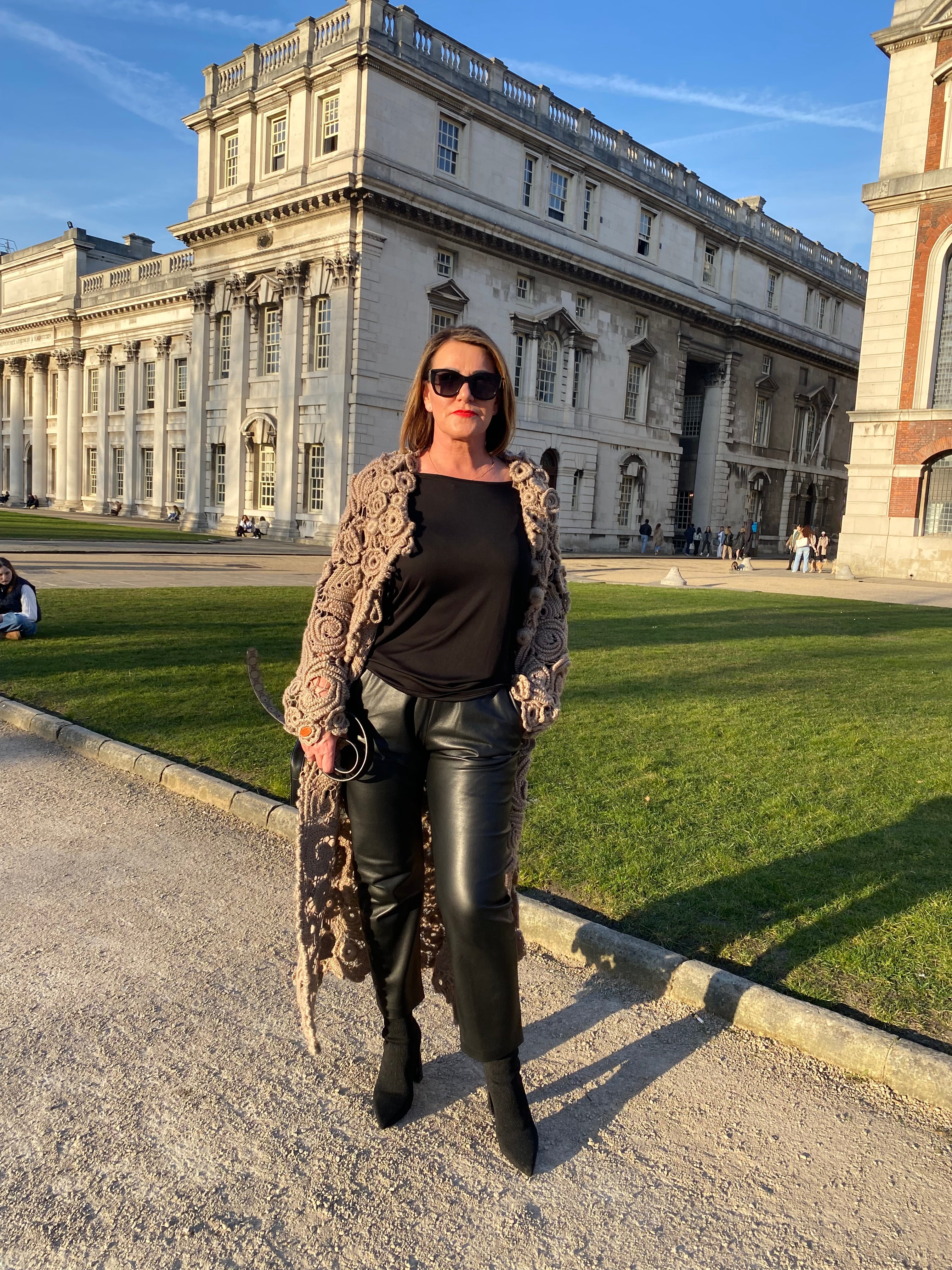 Handmade long cardigan/coat for women