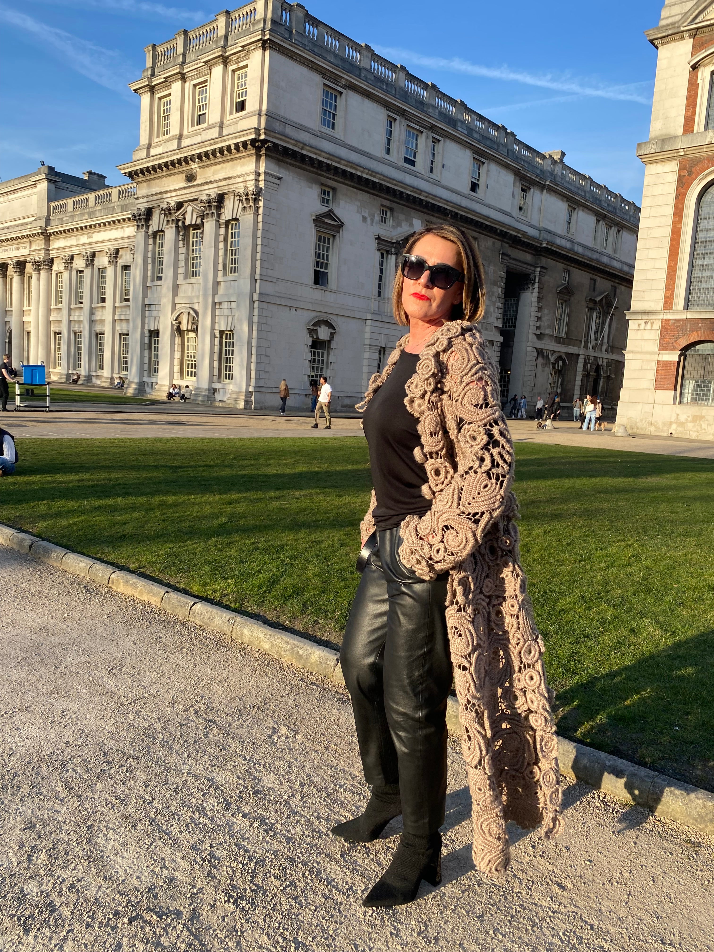 Handmade long cardigan/coat for women