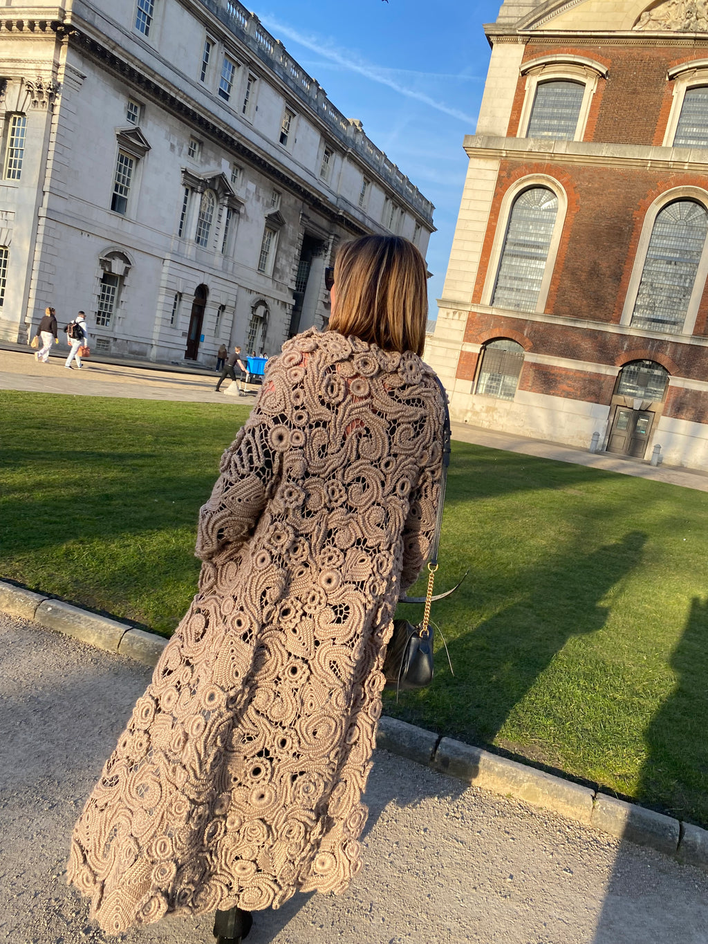 Handmade long cardigan/coat for women