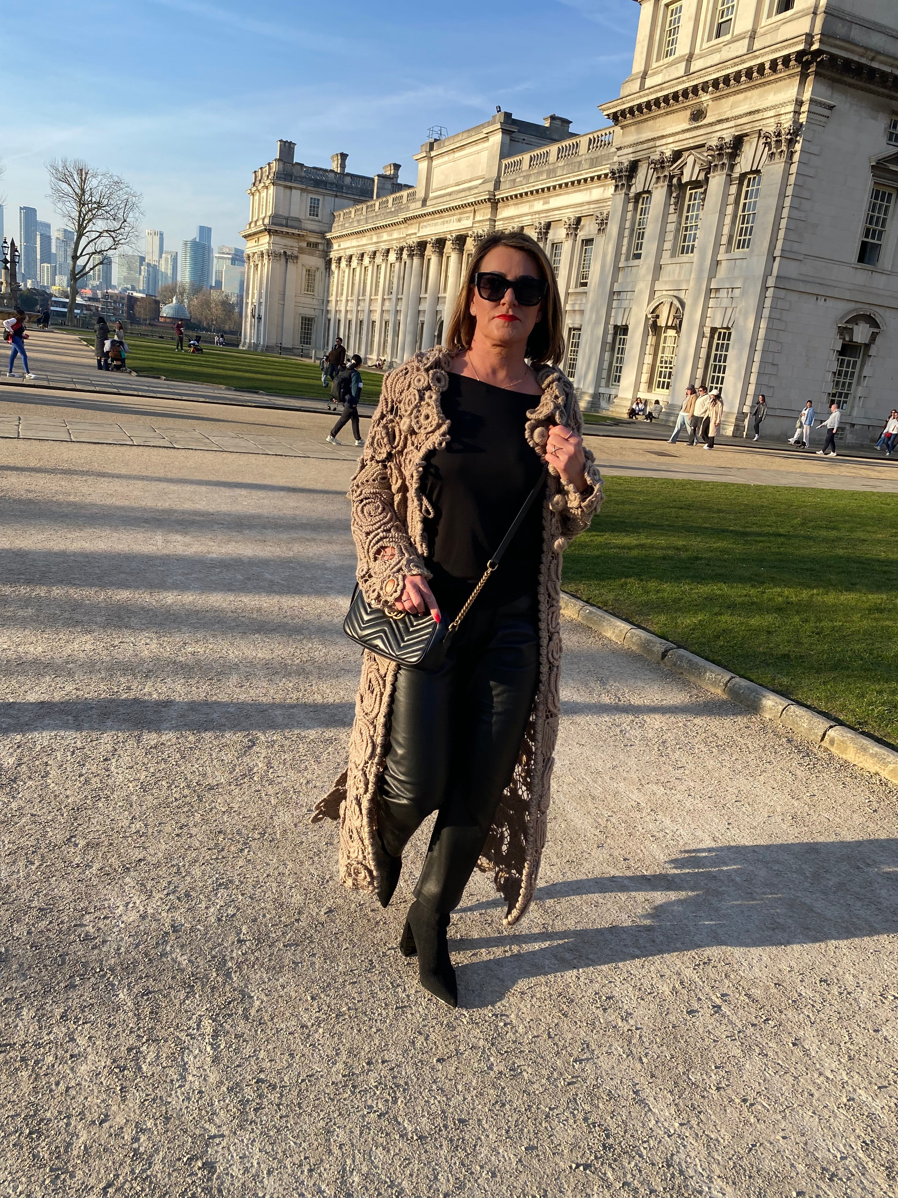 Handmade long cardigan/coat for women