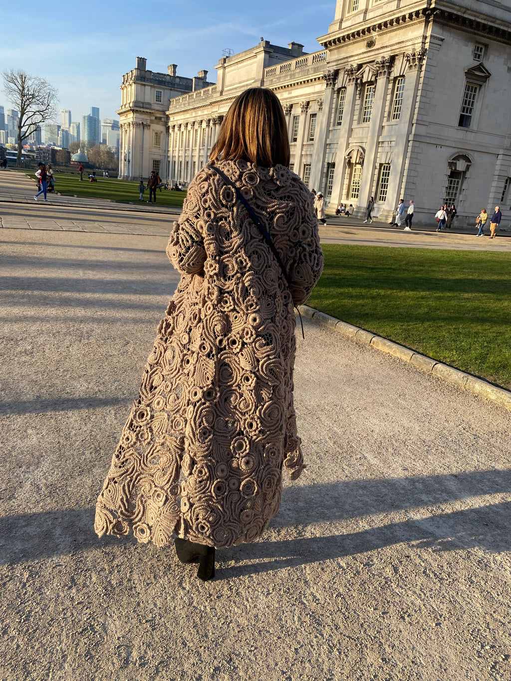 Handmade long cardigan/coat for women