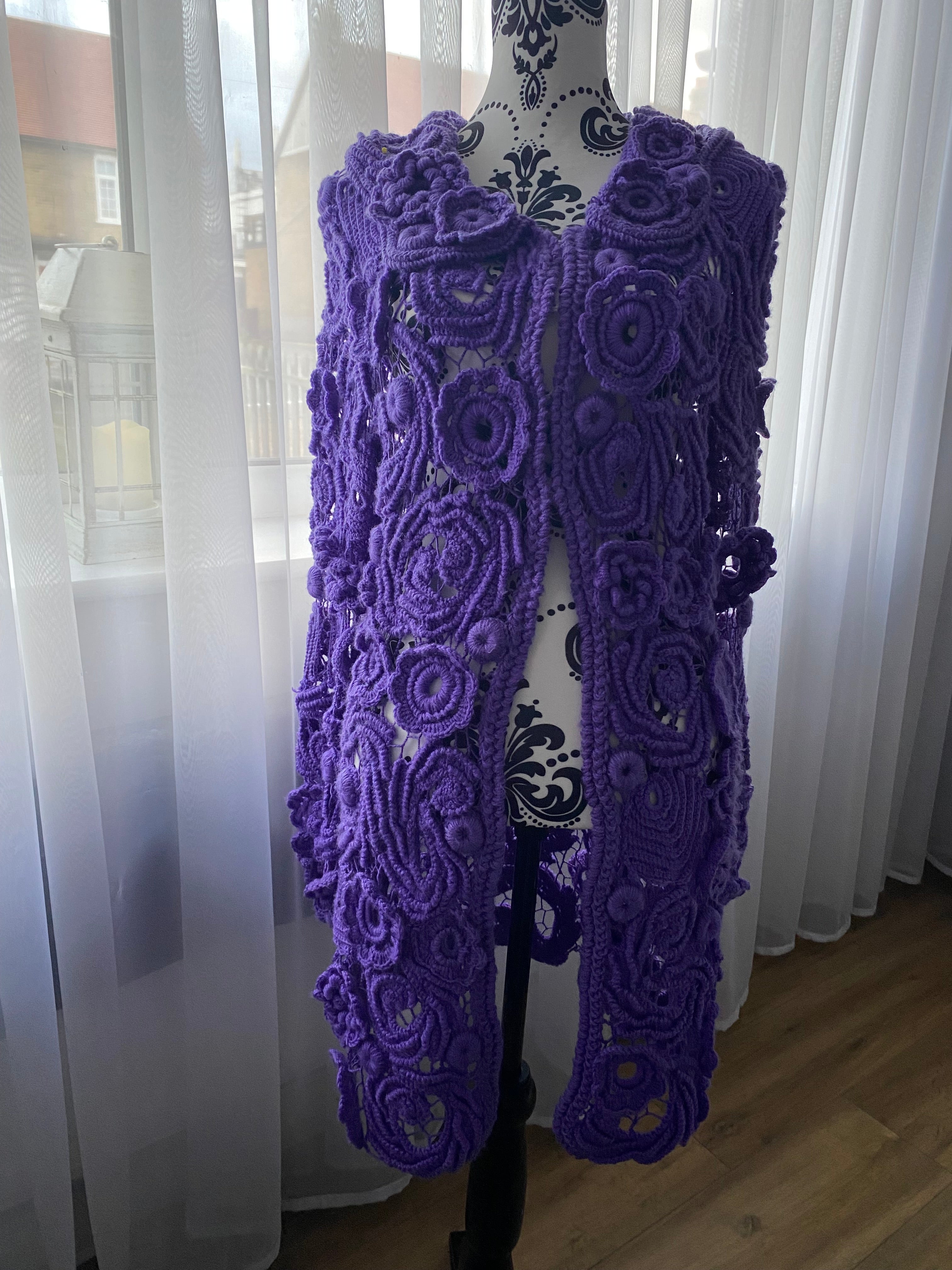 Handmade women long sweater/coat