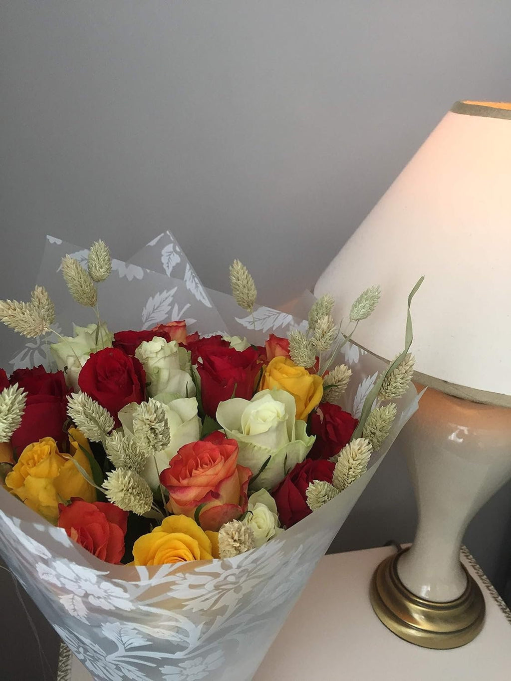 Roses with dried flowers bouquet next day delivery UK florist