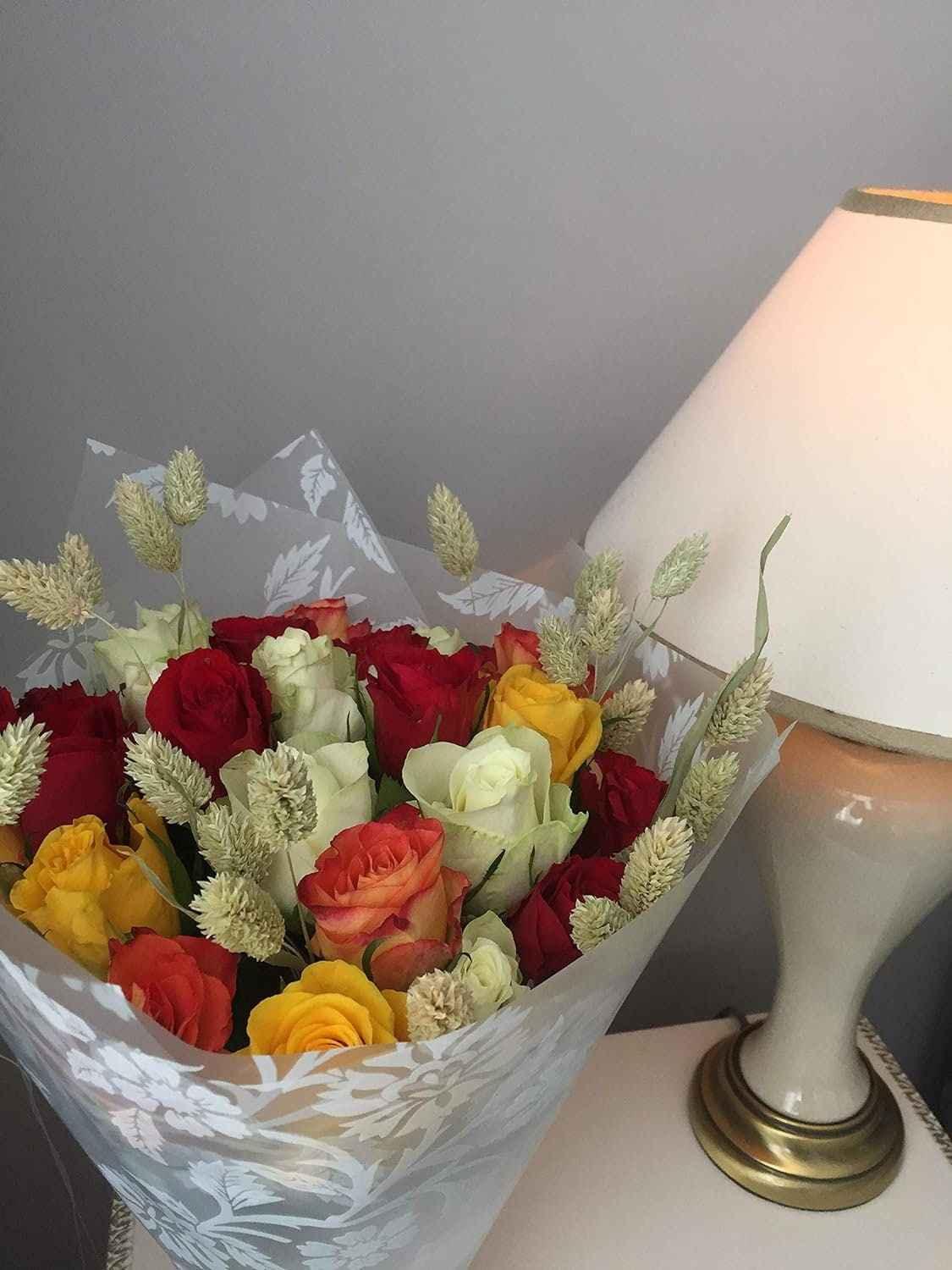 Mixed Roses Dried Flower Bouquet - Hand-Tied with Next Day UK Delivery